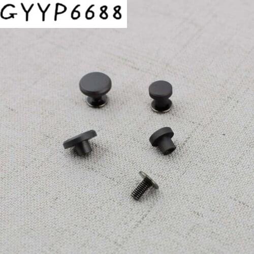 4pcs 7mm 10mm high quality button round head rivet stud for shoes, DIY copper gold metal screw rivet Rated based on
