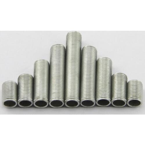 5pcs M20 Hollow full dental tube Tooth screw External tooths bar Toothed light fittings Connecting tube box 1.75 tooth 20-50mm L