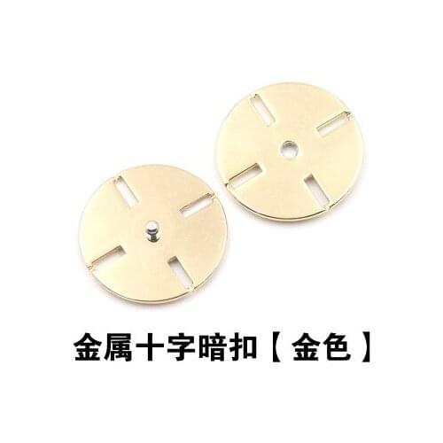 Free shipping 12pcs/lot Gold Metal Cross hidden stealth high quality anti-walking clothes wool overcoat lady snaps button