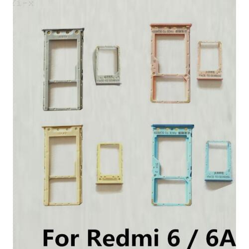 Big/Small SIM Card Holder for Xiaomi Redmi 6 SIM Card Tray Slot Holder Adapters for Redmi 6A