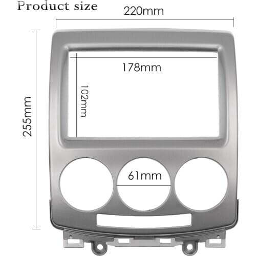 CD DVD Stereo Panel for FORD i-Max 2007+ MAZDA 5 Premacy 2005+ 2 Din Audio Radio Fascia CD Trim Kit Frame Refitting Facia Plate