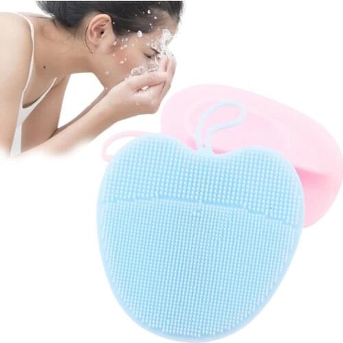 Baby Bath Scrubber Facial Cleansing Brush Cleansing Skin-friendly Remove Grease Handheld Super Soft Face Scrub Clean Brush Pad