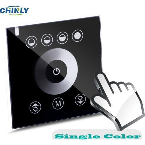 DIY home lighting single color LED Touch switch Panel Controller led dimmer for DC12V LED strip lights