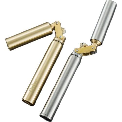 ZORRO brass leather gasoline lighter Mechanical watch movement decoration cigarette lighter Men Gift