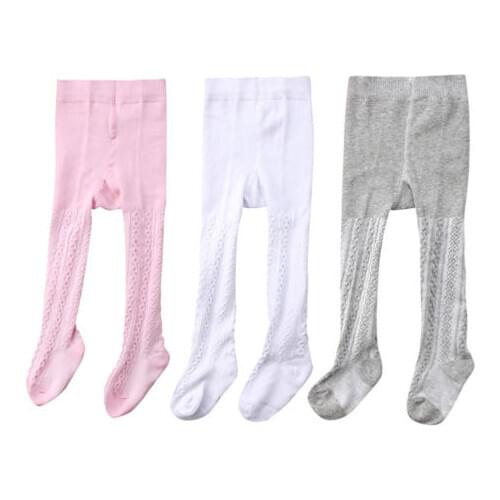 3 Pairs Baby Kids Girl Cotton Tights Socks Stockings Pants Hosiery Pantyhose 2019 New baby tights