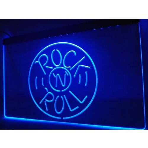 LB489- Rock and Roll Musics Punk Bar Pub NEW Light Sign home decor crafts