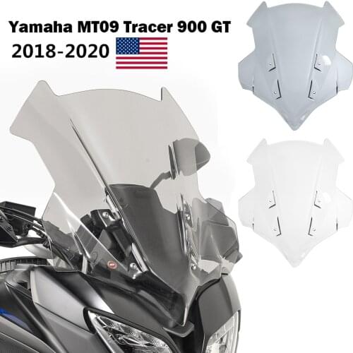 Motorcycle Touring Windscreen Windshield For Yamaha MT09 MT-09 MT 09 Tracer 900 GT FJ09 2018 2019 2020 Double Bubble Deflector