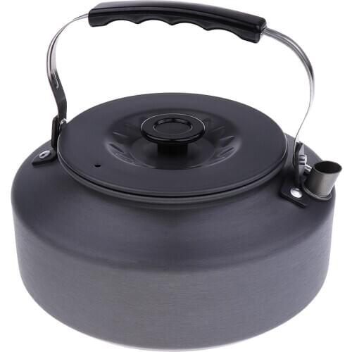 Portable 1.6L Aluminum Alloy Tea Kettle Outdoor Camping Coffee/Cooking Pot