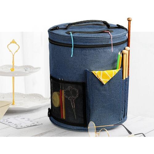 Empty Knitting Yarn Storage Bag For Crochet Hooks Knitting Needles Thread Wool Holder Sewing Kit Knitting Storage Bag