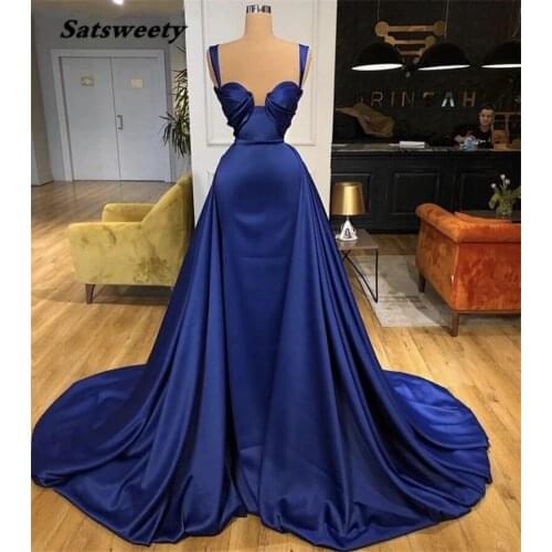 Sexy Prom Dresses Sweetheart Floor Length Mermaid Silk Satin Prom Dresses With Zipper Back vestidos de fiesta de noche