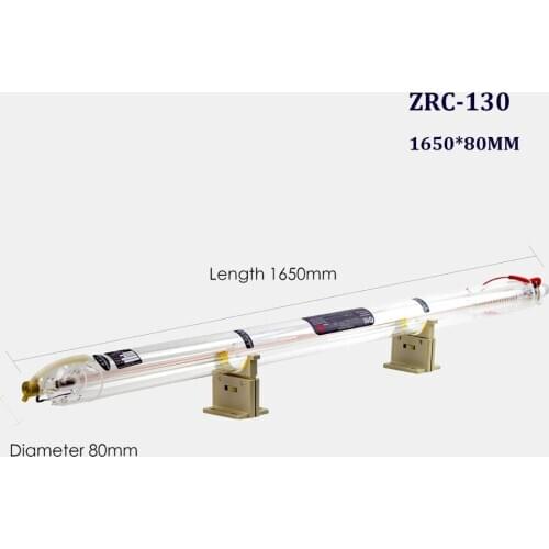 SHZR 130W Glass Laser Tube 1650mm Diameter 80mm For CO2 Laser Engraving