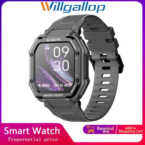 Willgallop heart rate monitoring men and women sport smart watch is suitable for IOS Android custom dial music smart bracelet