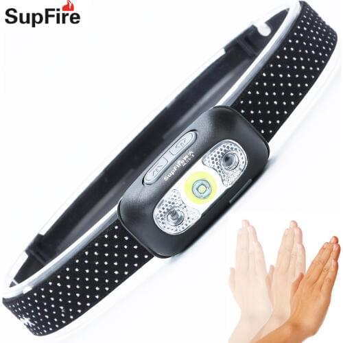 Supfire Headlight USB LED Headlamp Head Lamp Bike Flashlight Frontal Hoofdlamp HL05 1000lm Camping Fishing Bicycle Light