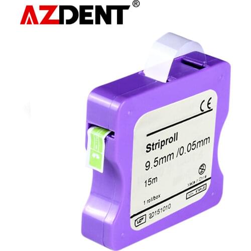 Azdent Dental Striproll Light cured Resin Clear Strip Roll Restoration Light Cured Resin Bands for Anterior 9.5mm/0.05mm