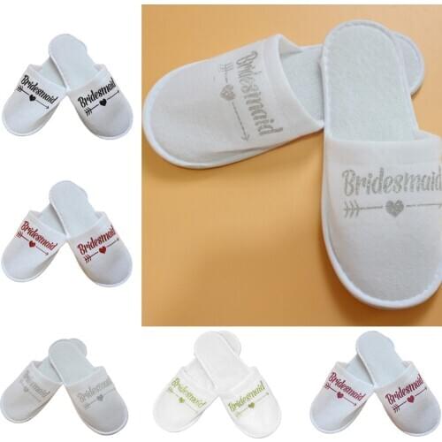 Ride slippers guest slippers wedding bath slippers guest house shoes terry slippers disposable for women