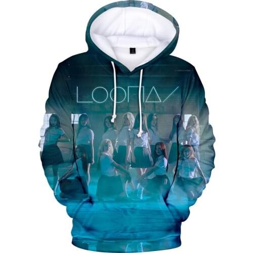 LOONA The Same Style Hoodie Kids Women Long Sleeve Hoodies Sweatshirt Plus Size Fashion Tracksuit Tops Kpop Clothes