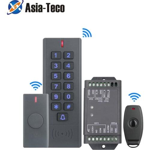 Waterproof Wireless Door Lock Remote Control Access Control 125Khz EM Card RFID Access Control Wireless Keypad Control Reader