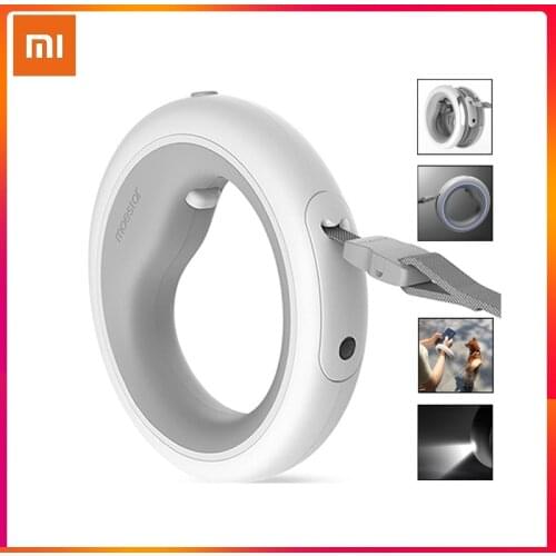 Xiaomi Youpin MOESTAR UFO Retractable Pet Leash Puppy Dog Collar Dog Seat Belt Rechargeable Anti Lost Traction Rope V2