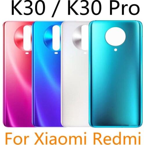 For Xiaomi Redmi K30 4G 5G Pro Back Glass Cover Battery Cover Rear Door Housing Case Panel Replacement