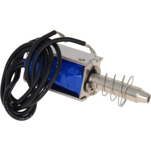 DC 12V Stroke Pull Type Open Frame Solenoid Electromagnet Linear Motion JF-0730-12V 14 x 17x 30mm