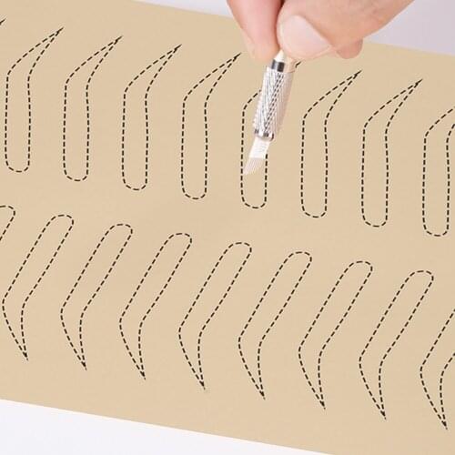 3/5Pcs Beginners Tattoo Practice Skin Novice Practice Eyebrow Eye And Lip Silicone Skin Student Makeup Simulation Supplies