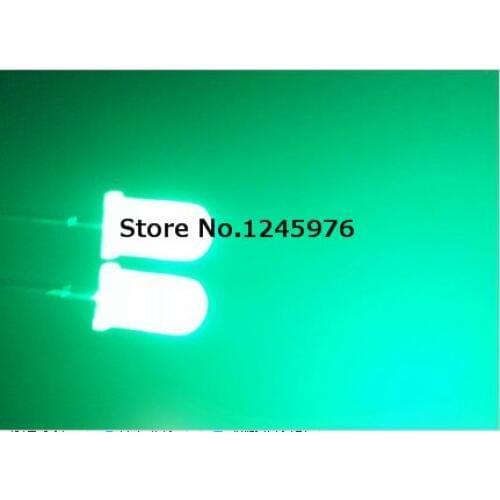 5mm jade green round head LED fog shape