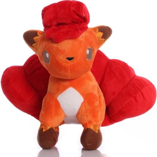 5pcs/lot 25cm Vulpix Plush Toys Pokemon Vulpix Plush Stuffed Toys Doll Soft Toy for Children Kids Gifts