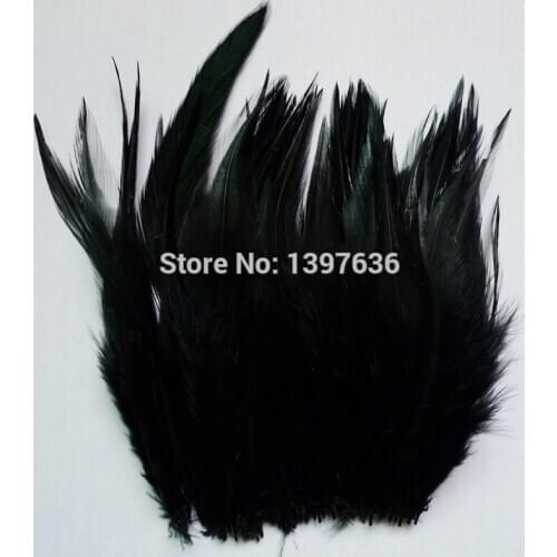 50 pcs Black Rooster feathers 10-15 cm Pheasant chicken feather for DIY craft hat home mask Dreamcatcher Jewelry Accessories