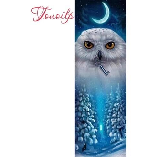 TOUOILP 3d diy Snow scene moon owl full square&round 5d diamond painting cross stitch diamond embroidery mosaic needlework