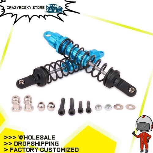 RCAWD 2PCS Alloy Aluminum 173mm Long Adjustable Shock Absorber Damper For Rc Hobby Car 1/5 Hsp Hpi Oil Filled Type 050019 Parts