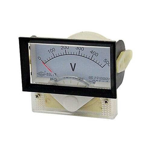 85L17 0-500V Scale AC Voltage Panel Meter Analog Gauge