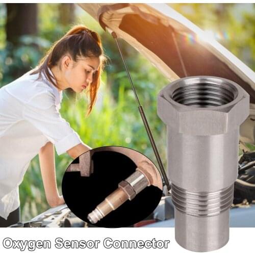 Car CEL Check Engine Light Oxygen Sensor Adapter M18 X 1.5 Catalystic Converter CEL On Fix Engine Light Eliminator Bung Kit Set