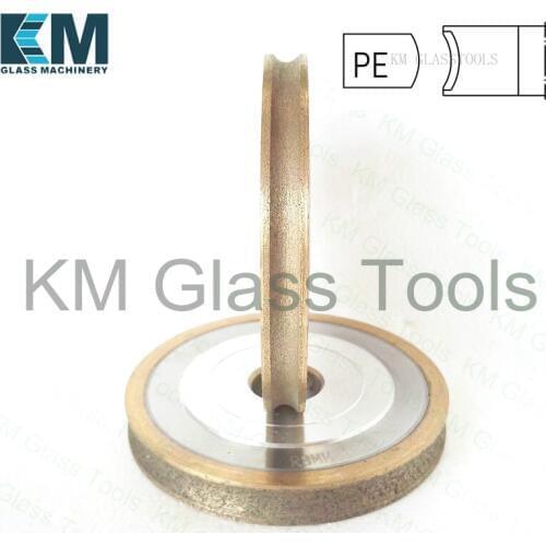 Free Shipping! 150x22xPE(3~15)mm Peripheral Daimond wheel Pencil edging,For Shape Glass Edging Machine