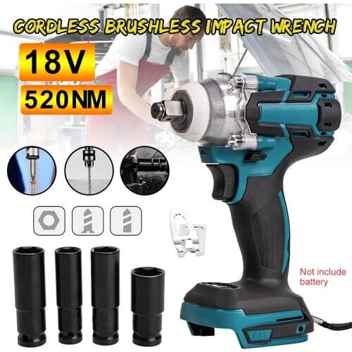 Cordless Power Drill(NO Battery) 1/2-inch Chuck, 520Nm Torque, 3600RPM Brushless Motor