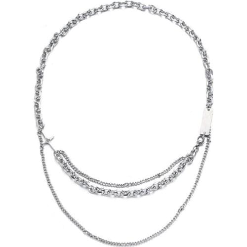 Stainless Steel Hip Hop Splicing Cross Zircon Stone Pendant Necklace Jewelry Gift For Him