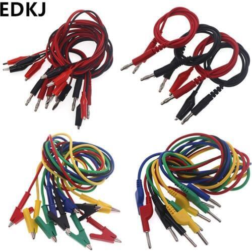 Crocodile Cylinder to Banana AV Plug Test Cable Connector Dual Tester Crocodile Probe Clip for Multimeter Measure Tool