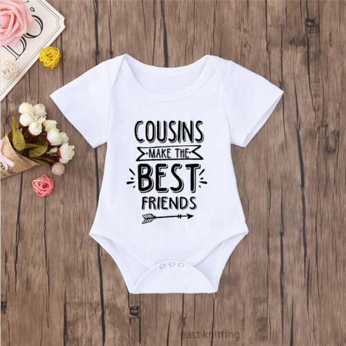 DERMSPE Summer Newborn Baby Girls Boys Short Sleeve Black Letter Print Cotton Loose And Comfortable Jumpsuit Baby Romper Clothes