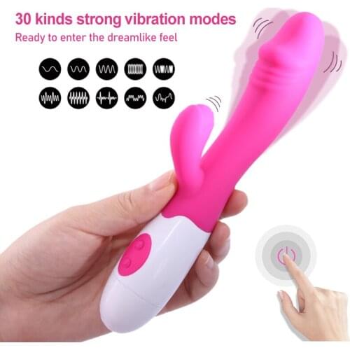 Sex toys for women G Spot Vibrator Dildo Dual Vibration Silicone Masturbator Female Vagina strong Stimulation Clitoris Massage