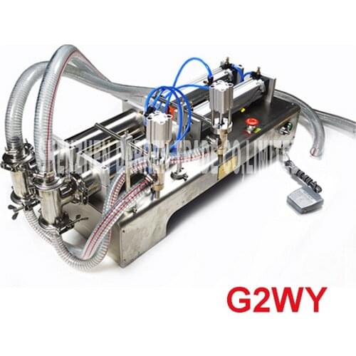 G2WY Double Semi-Automatic Head Filling Machine Shampoo filling machine Liquid Paste Pneumatic automatic filling