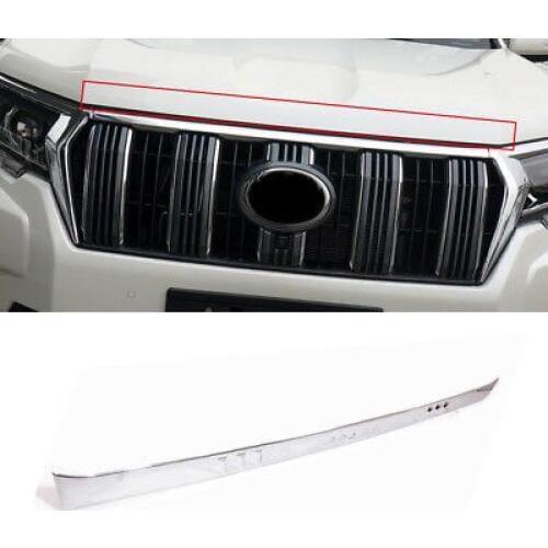 ABS Chrome Front Hood Cover Trim 1pcs For Toyota Prado Fj150 2018
