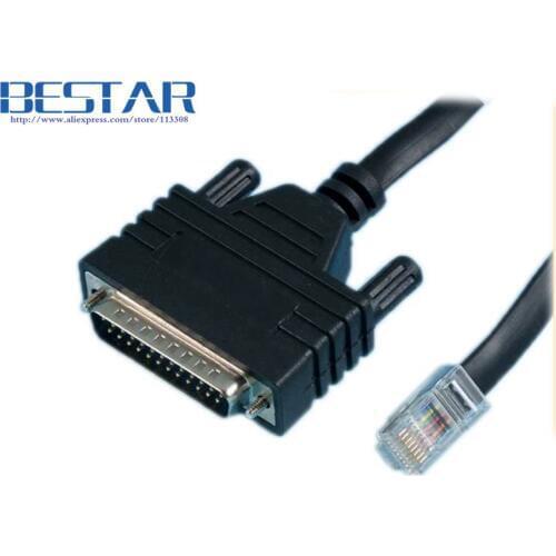 1.8M 6FT DB 25 to RJ 45 network routers cable CAB-CONAUX console cable for cisco router RS232 DB25 Male to RJ45 Male
