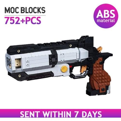 MOC Classic Game Titanfalled-2 Collection Gun Pistol Model Building Blocks DIY Wingman Revolver Bricks Toys Gifts for Kids Boys