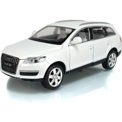 Simulation 1:24 Q7 off-road vehicle alloy model car,metal sound and light pull back childrens toy model,free shipping