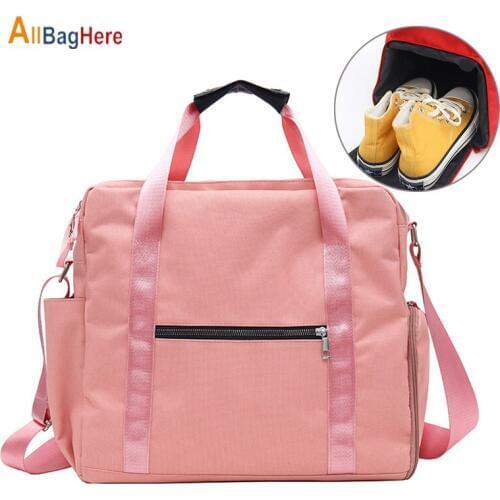 Fashion Training Gym Fitness Bag Women Men With Shoes Pocket Dry Wet Travel Handbag Luggage Fashion Sport Swimming Yoga Mat Bags