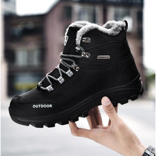 Men Winter Shoes For Men Boots Fashion Winter Sneakers Snow Boots Plus Size Ankle Boots Botines Hombre Mans Footwear O5-18