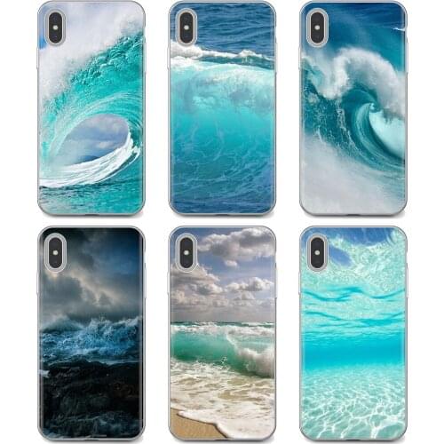 Soft Bag Case Summer nature sea blue Ocean Waves For Samsung Galaxy J1 J2 J3 J4 J5 J6 J7 J8 Plus 2018 Prime 2015 2016 2017 EU