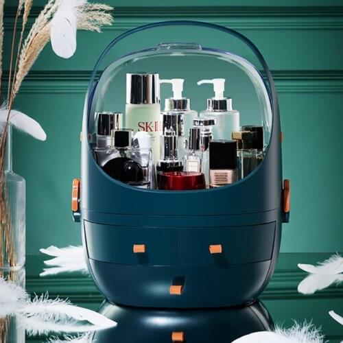 Makeup Organizer Desktop Jewelry Beauty Storage Cosmetic Box Large Capacity Earrings Necklace Display Rack 40.5X31.5X27CM