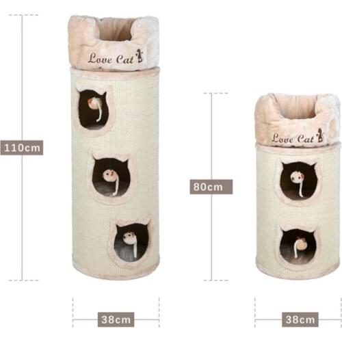 Postbox shape cute cat climbing frame tall cat house cat nest for sisal scratching