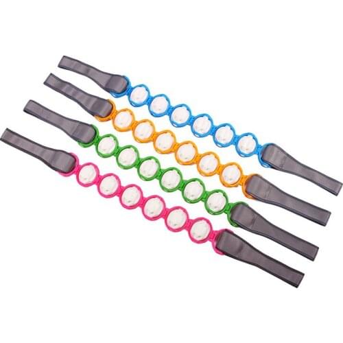 Self Body Massager Upper Lower Point Rolling Knot Portable Roller Rope Massage Trigger for Shoulder Back Neck 100x7.5cm TK-ing