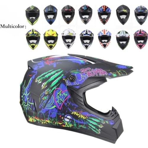 DOT Motorcycle Motocross Helmet Full Face Off Road Racing Professional Casque Unisex For Moto Mountain Bike Karting ATV Scooter